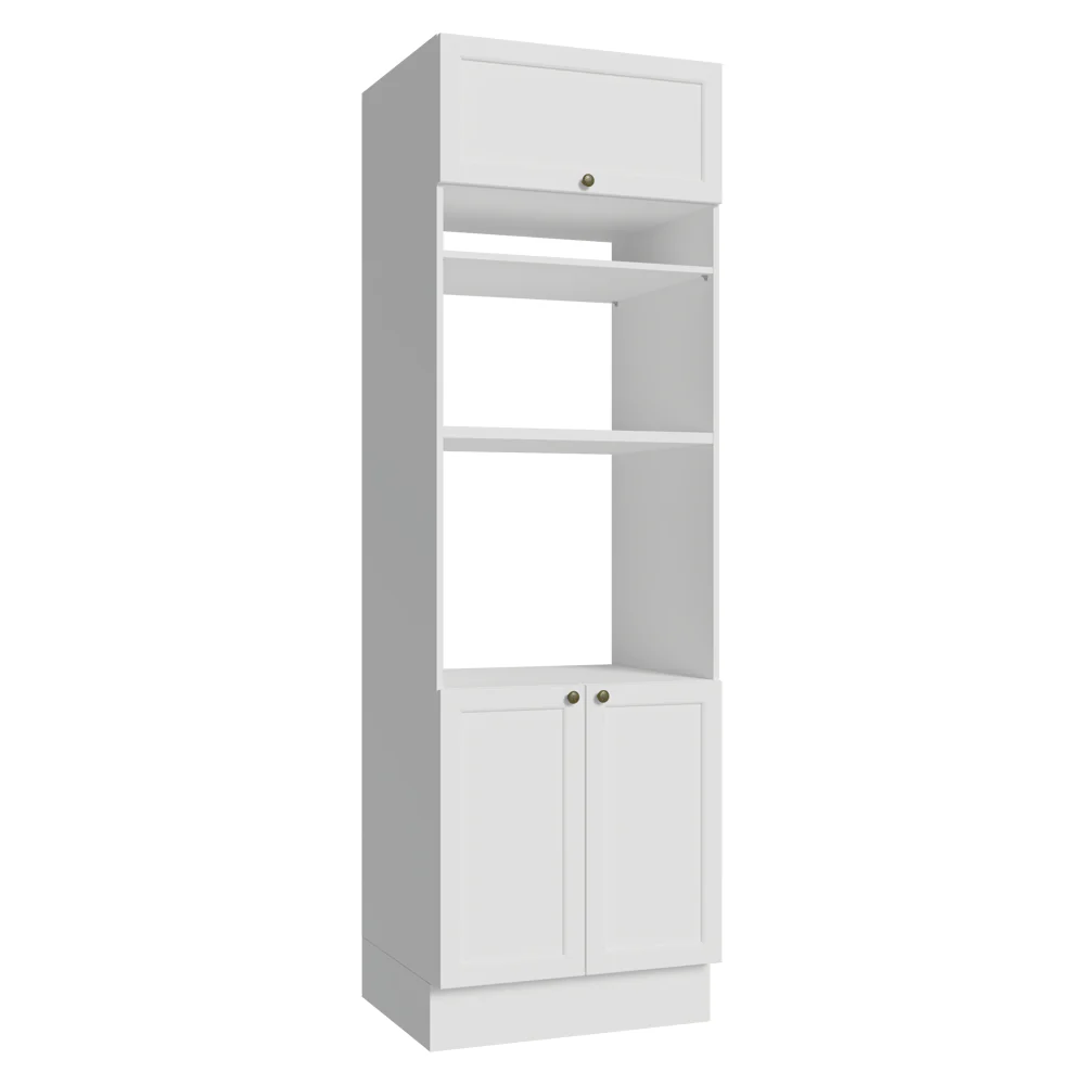 Torre Quente 70 x 60 cm 3 Portas Branco Vik Madesa