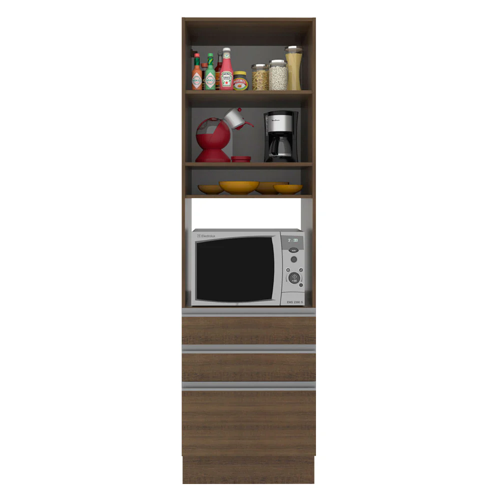 Torre Quente Madesa Glamy 60 x 60 cm 1 Porta 3 Gavetas Rustic - Image 3