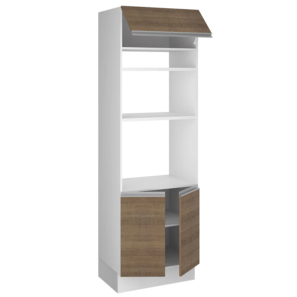 Torre Quente Madesa Glamy 70 x 60 cm 3 Portas Branco/Rustic - Image 4