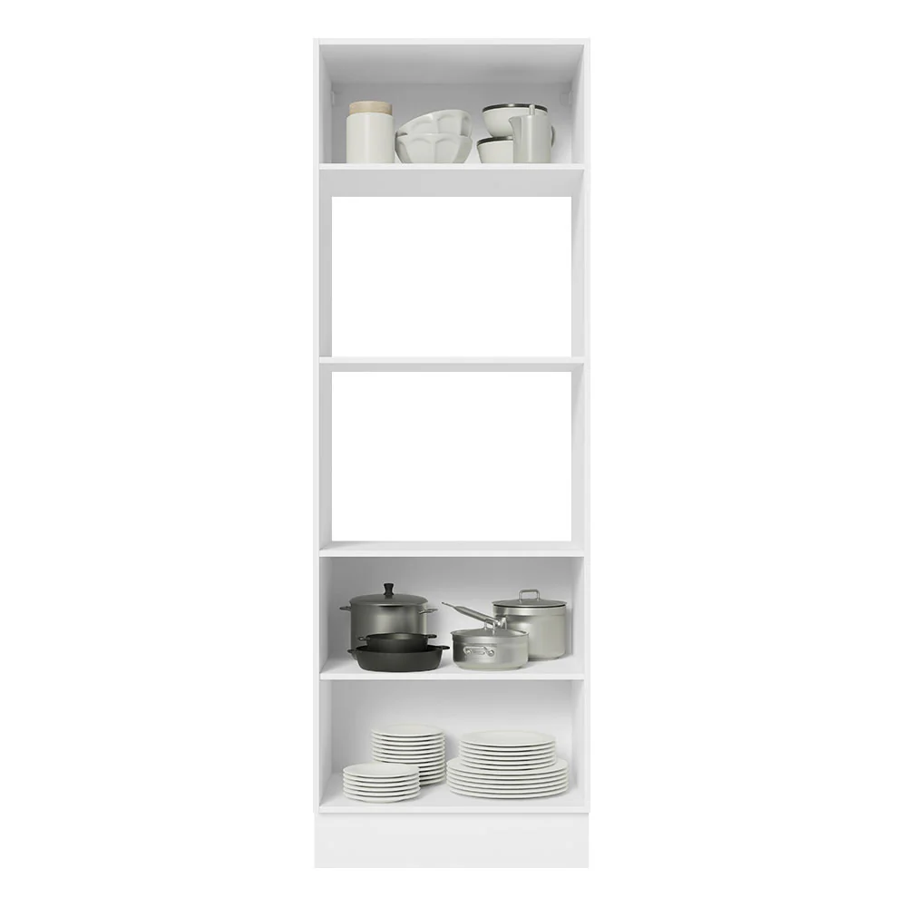 Torre Quente Para 2 Fornos Madesa Acordes 100% MDF Branco Brilho - Image 4
